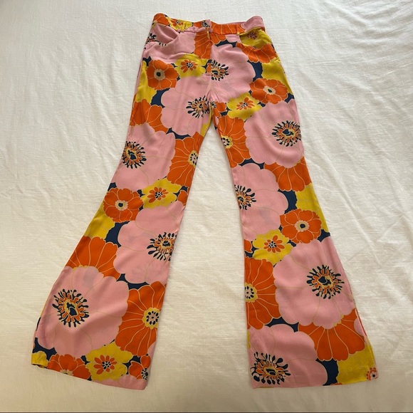Zara Floral Print Pants SS21 - Picture 5 of 8